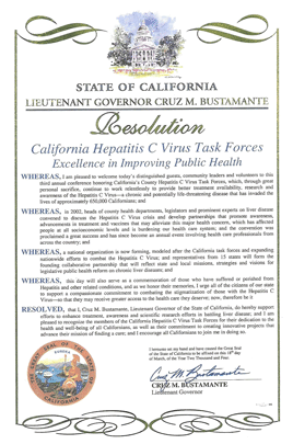 California Hepatitis C Resolution - March 18 2004