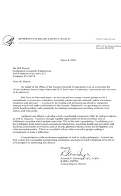Surgeon General Letter